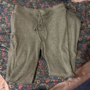 Grey flared pants stretchy